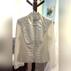 Women's Ivory  Button-down Blouse Size 10